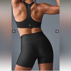 Alo Energy Lift biker Shorts- black SZ XXS